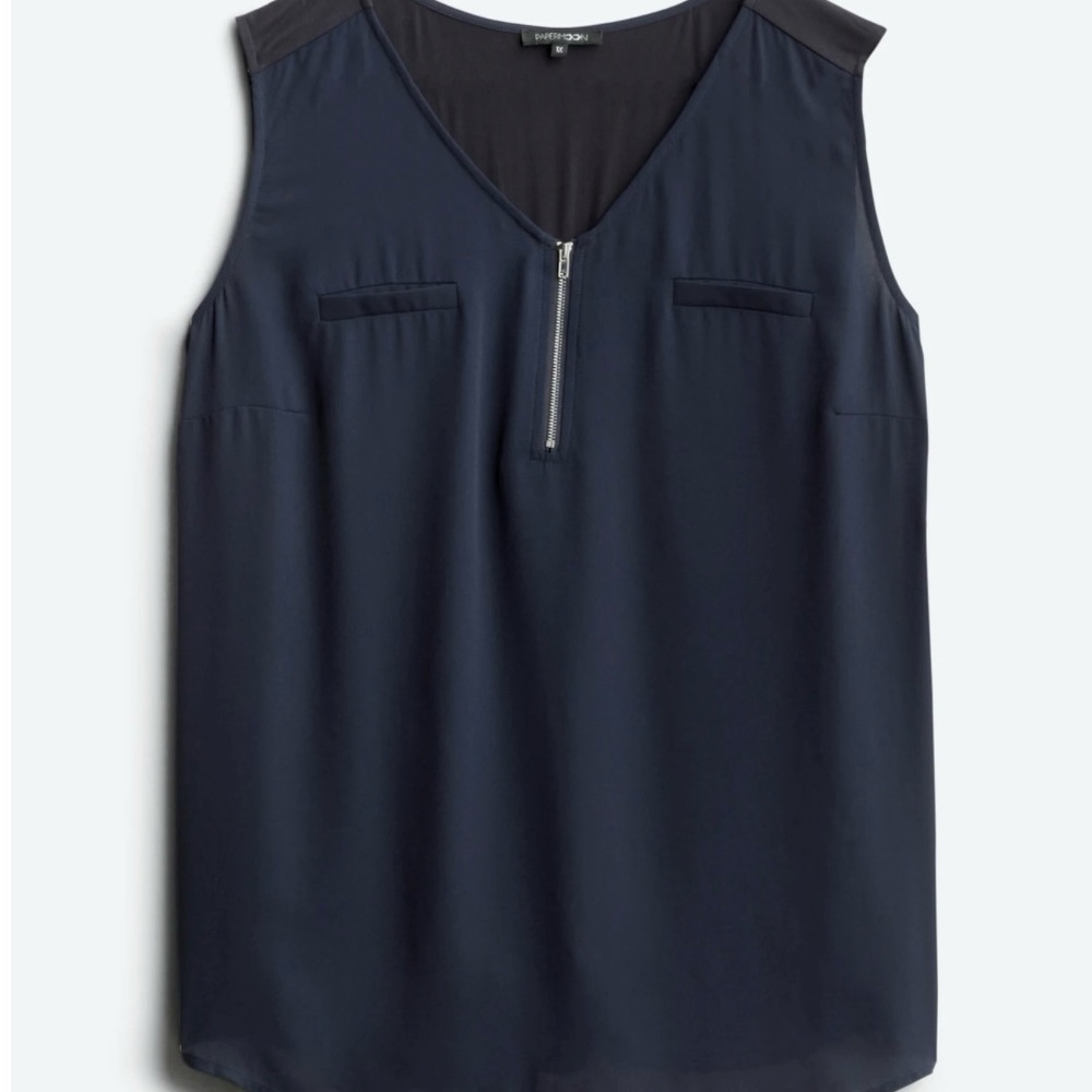 Papermoon Blue Sleeveless Tank Top